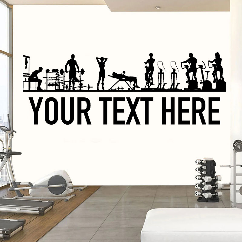 Crossfit Workout With Equipment - Gym People & Equipment Wall Decals