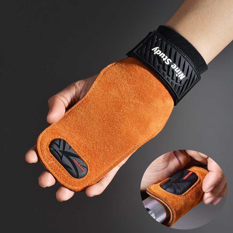 Cowhide Gym Grips Gloves Weigh - Crossfit Workout With Equipment review and price