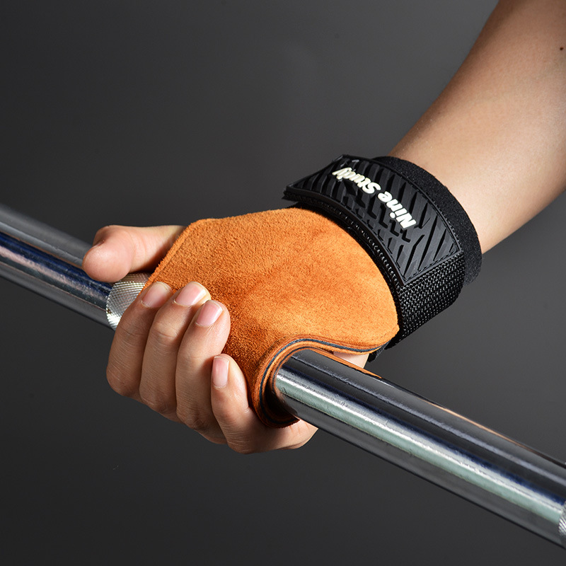 Cowhide Gym Grips Gloves Weigh - Crossfit Workout With Equipment review and price