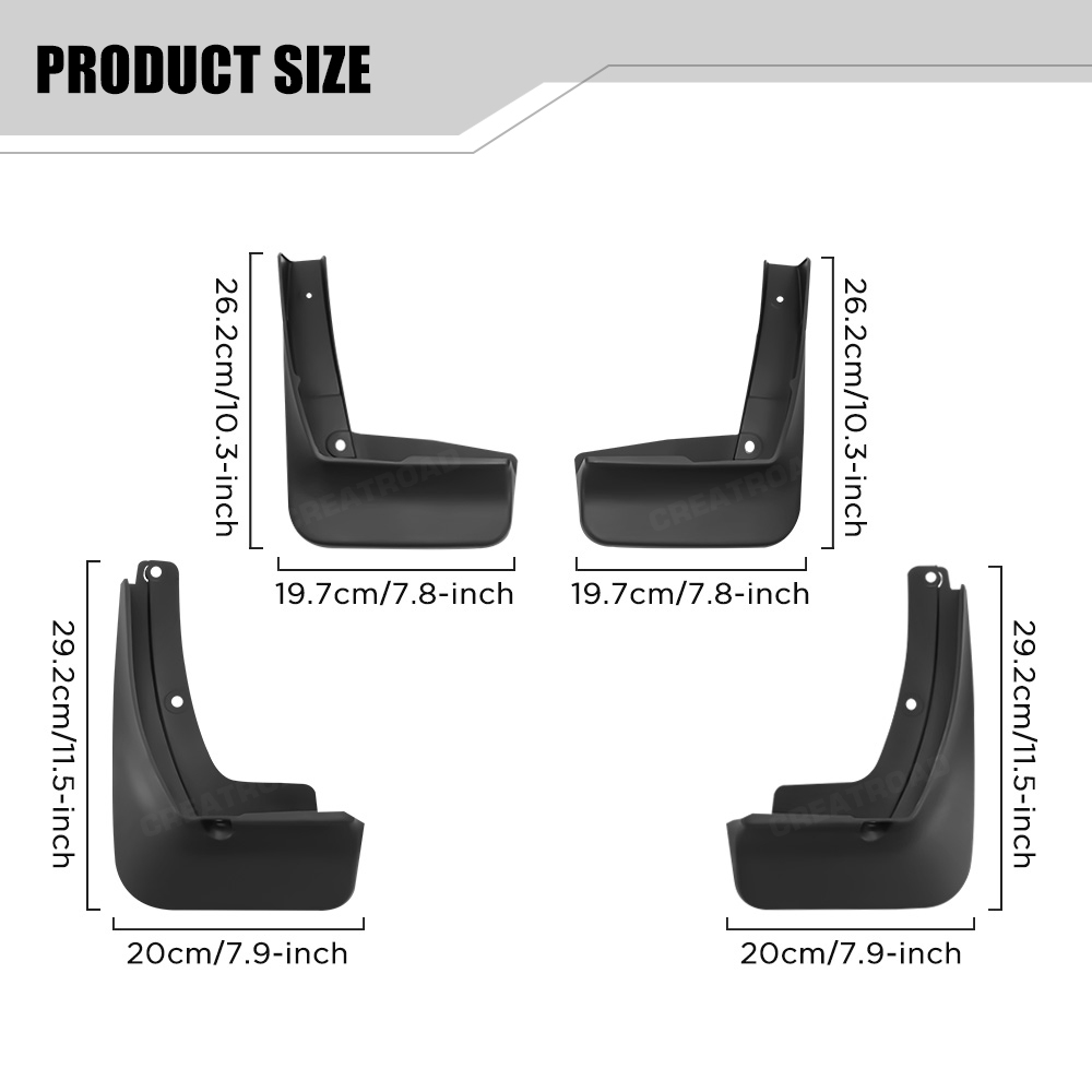 Custom Fit 4PCS Mud Flaps for  - Crossfit Accessories review and price