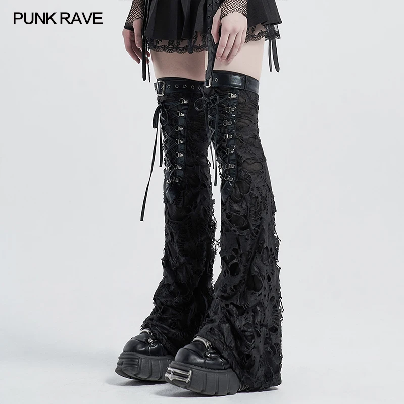 PUNK RAVE Women's Punk Shabby  - Knee Sleeve Pair review and price