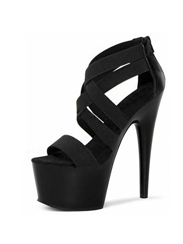 17cm Heeled Sandals Black pole - Crossfit G review and price