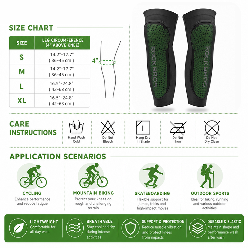 ROCKBROS Cool Sport Legs MTB C - Knee Sleeve Pair review and price