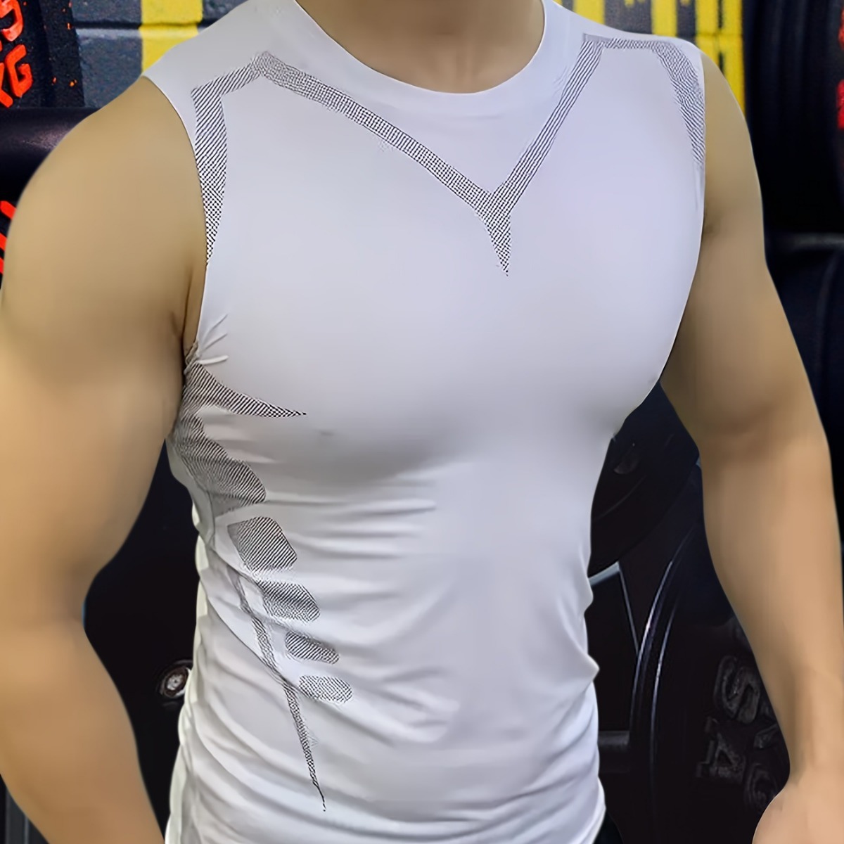 Mans Compression Tank Top Men  - Crossfit Vest review and price